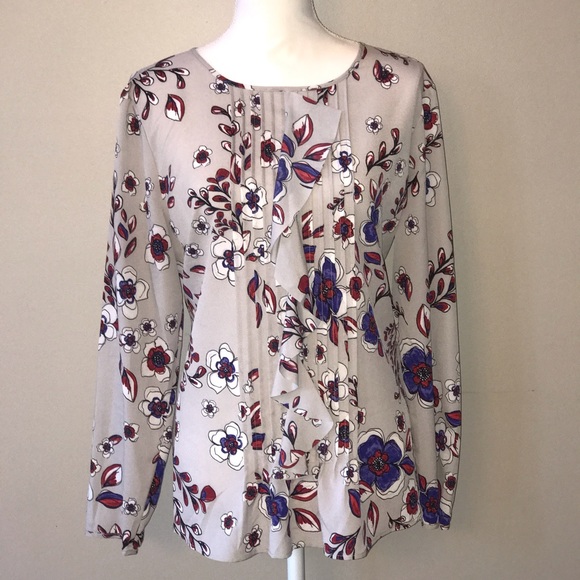 Banana Republic Tops - Banana Republic Pleat Ruffle Blouse